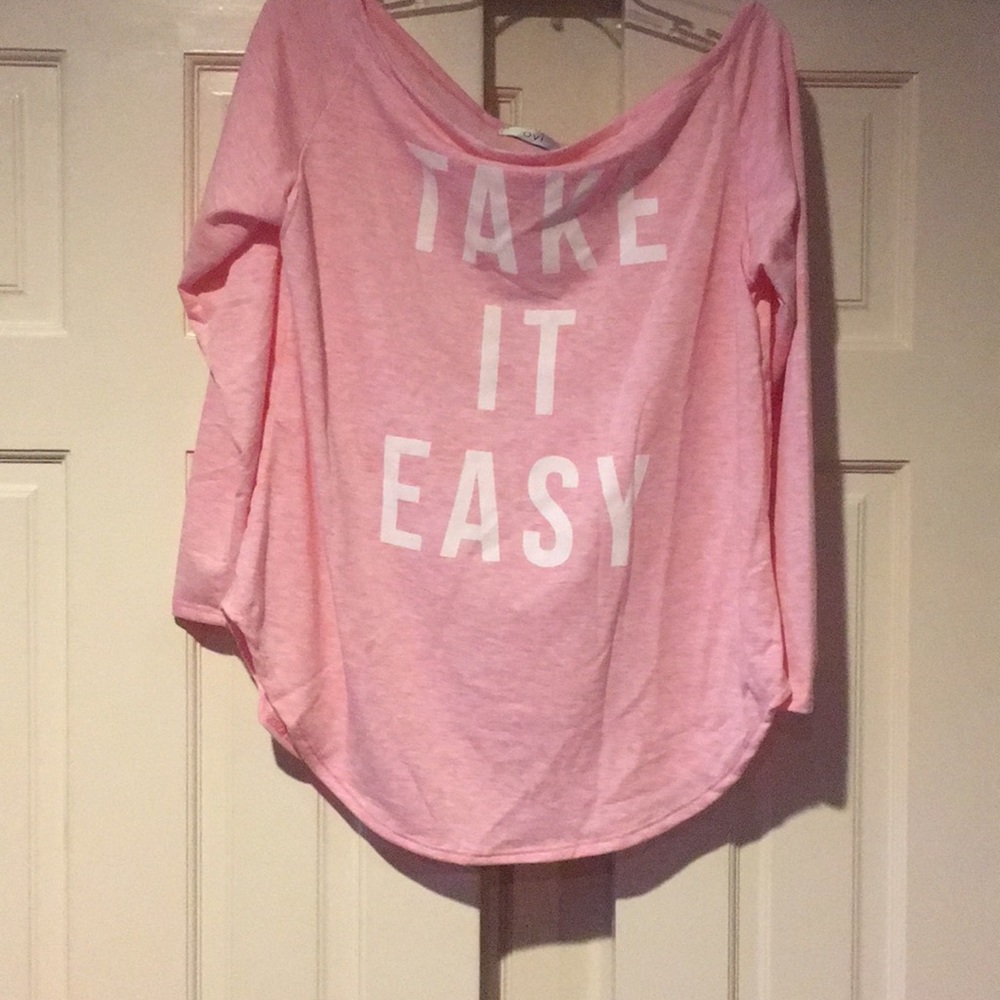 Pink long sleeve shirt